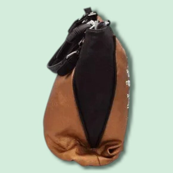 NWOT Betty Boop Shoulder Bag Tote Vegan Leather Rhinestones - Picture 3 of 13